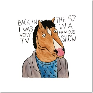 BoJack Horseman Watercolor Sticker (w/ Theme Song) Posters and Art